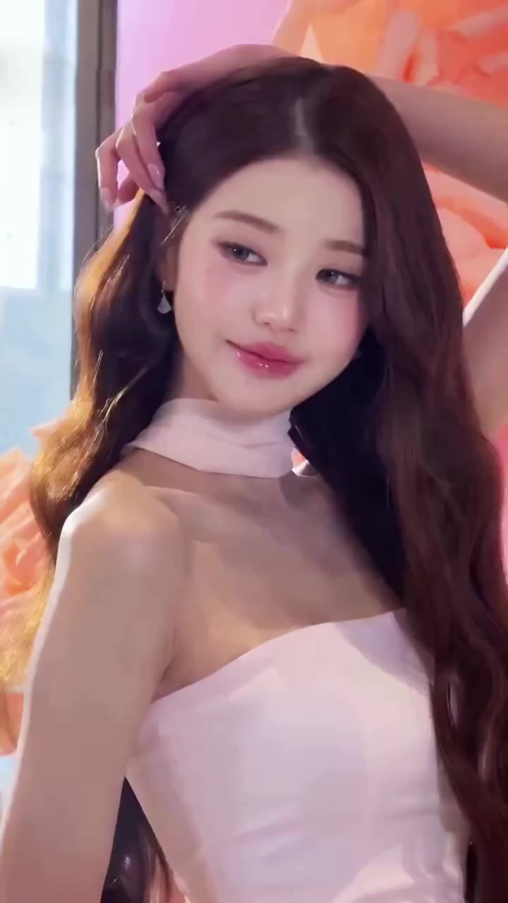 AI-altered Jang Wonyoung, a slut from a top Korean girl group, but they are all just bitch-flesh toilets for Korean chae cover